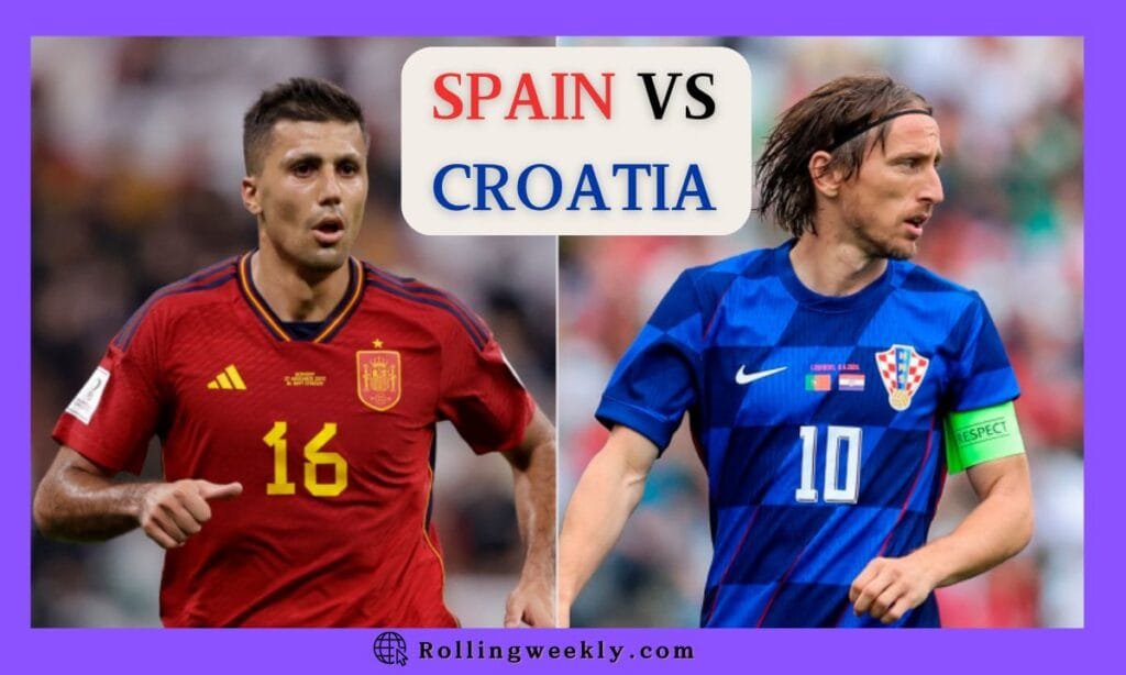 Spain National Football Team Vs Croatia National Football Team Timeline
