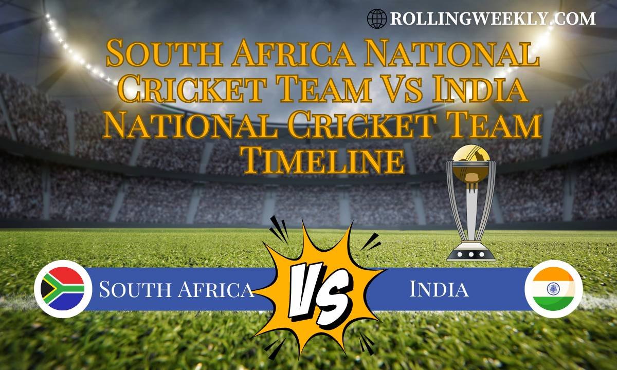 South Africa National Cricket Team Vs India National Cricket Team Timeline